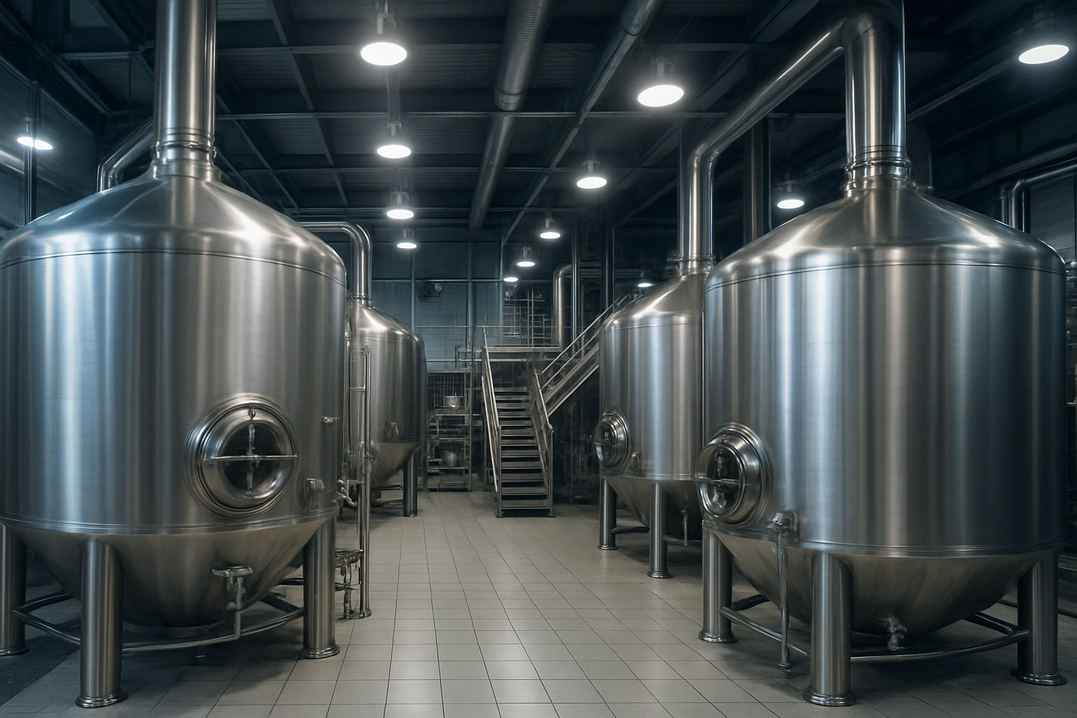 High-volume brewing tanks