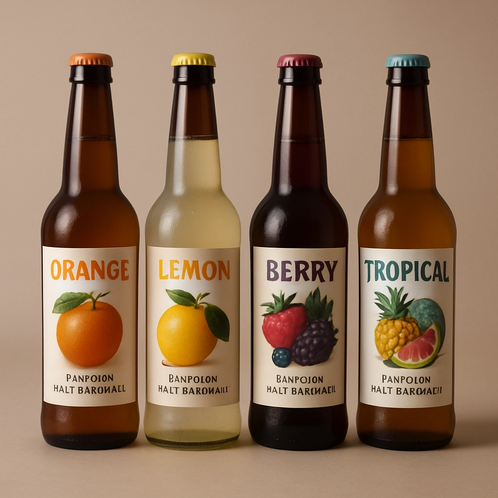 Flavored malt beverage bottles