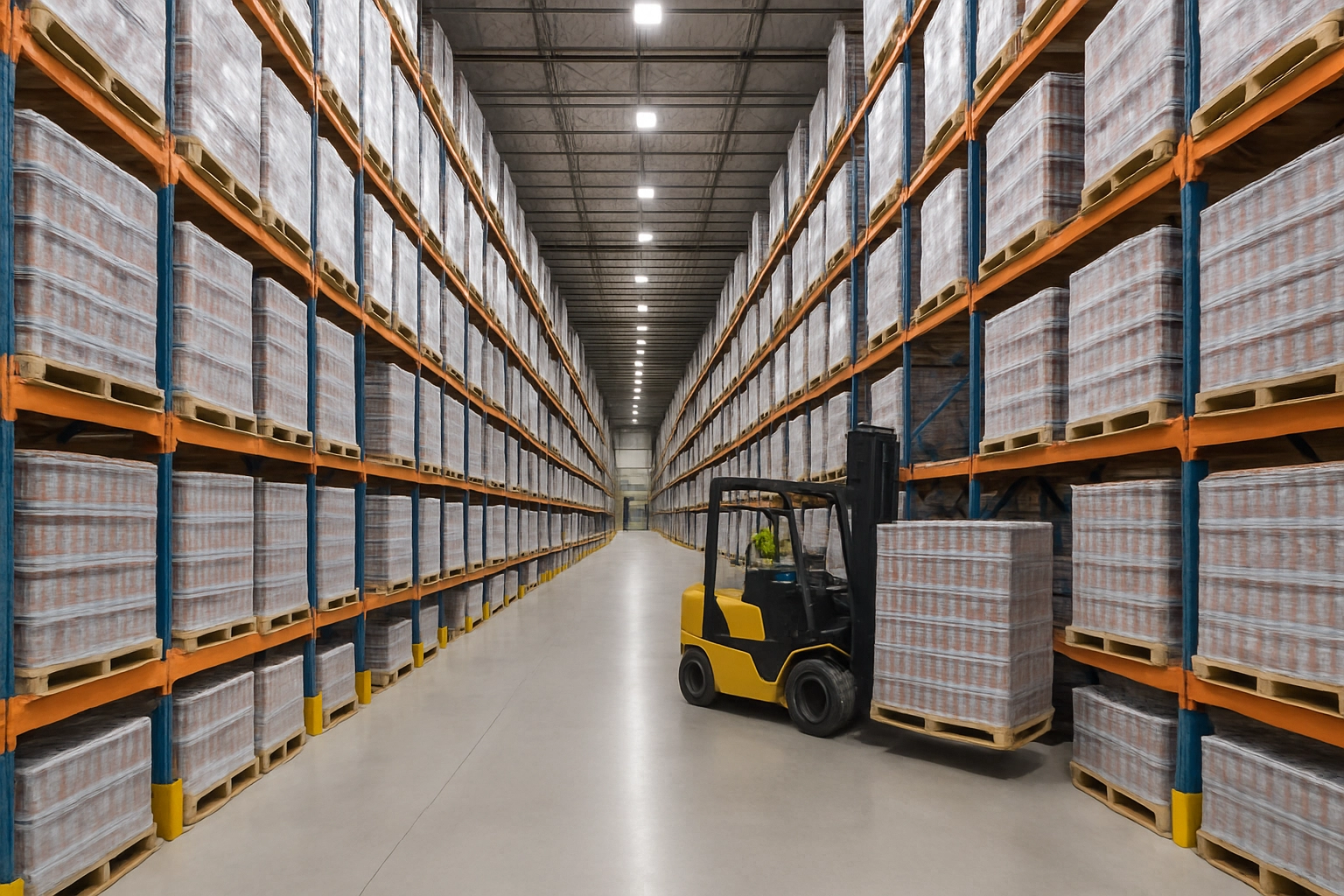 Warehouse operations with finished goods